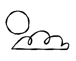 Ilustração
                    - Yo! Inglês, nuvem e sol.