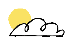 Ilustração
                        - Yo! Inglês, nuvem e sol.